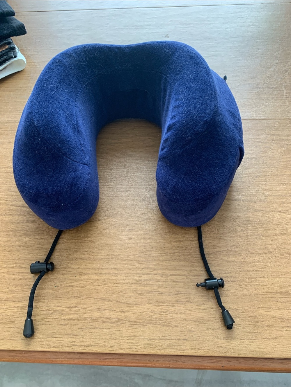 Navy Memory Foam Travel Neck Pillow